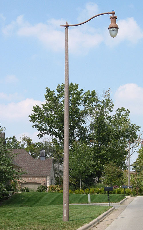 Concrete Street Lighting Pole, Decorative Parking Lot Light Fixtures