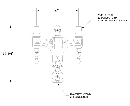 Dimensional Details for KA63-T2 Arm