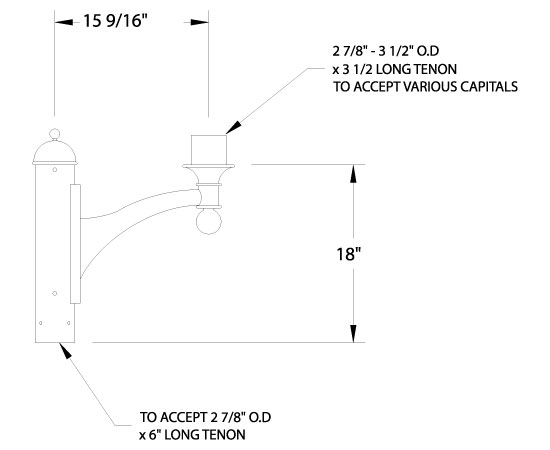Dimensional Details for KA69-T1 Arm